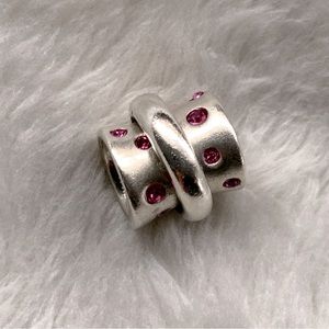 Chamilia Sterling & Fuchsia Swarovski Stella Charm